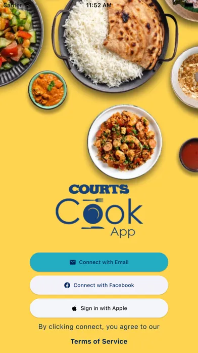 Courts Cook App سکرین شاٹس