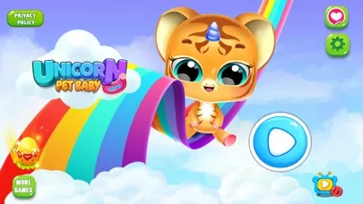 Capturas de pantalla de Baby Unicorn Rainbow Pet Care