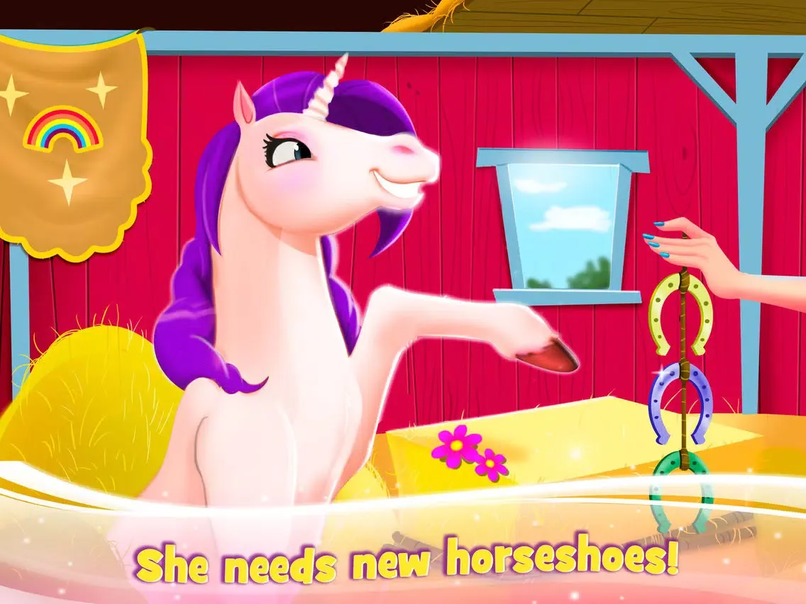 Tangkapan layar Unicorn & Horse Magic Care Spa iPad 
