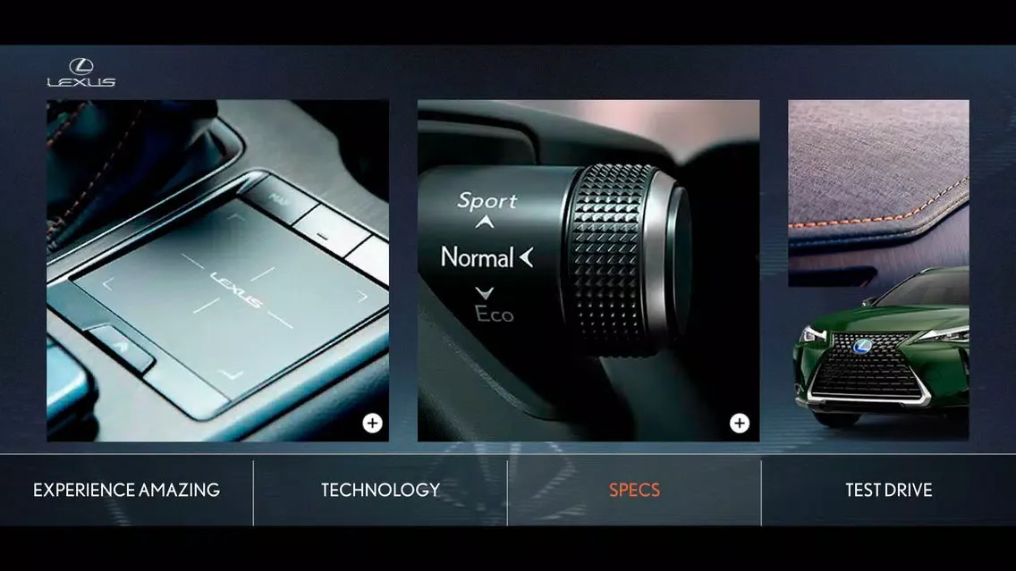 Capturas de tela do Lexus Experience PR