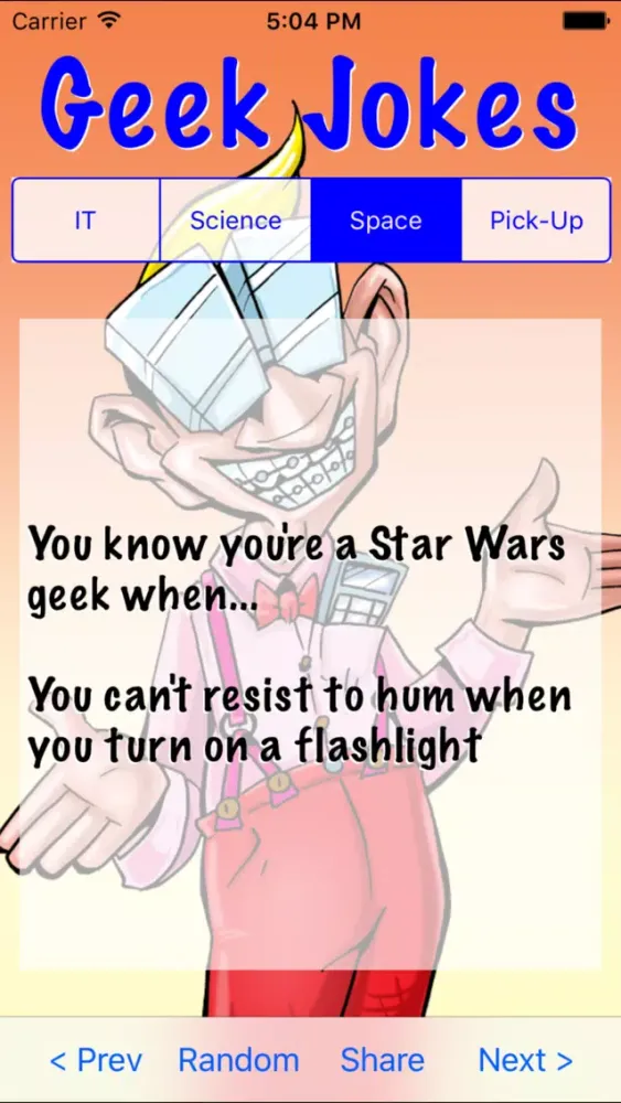Captures d'écran de Nerd Jokes - IT, Space, Sci-Fi, and Pickup Lines