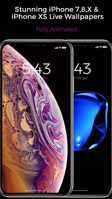 Capturas de pantalla de Black - Live Wallpapers