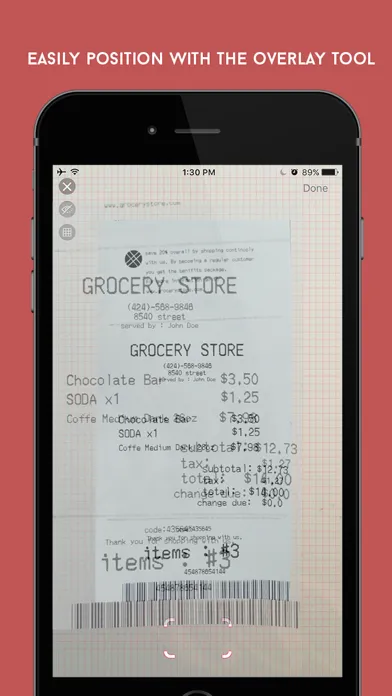 Zrzuty ekranu Camculator - Calculate Receipts Documents With Your Camera