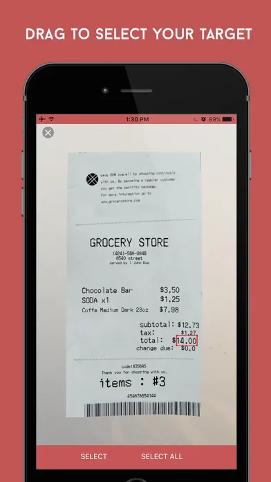 Zrzuty ekranu Camculator - Calculate Receipts Documents With Your Camera
