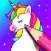 Unicorn Coloring Book Glitter