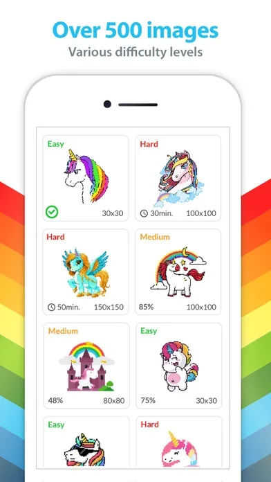 Unicorn Color by Number +應用截圖
