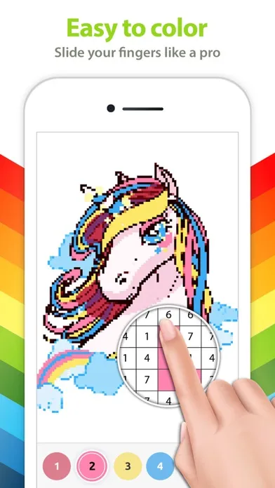 Unicorn Color by Number +應用截圖
