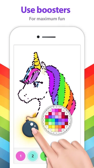 Unicorn Color by Number +應用截圖