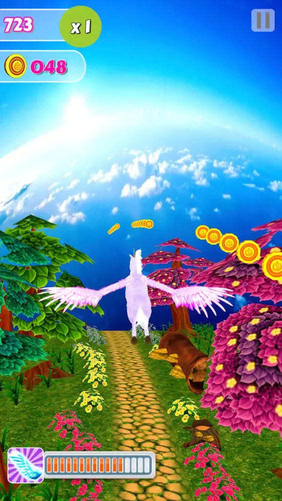 Captures d'écran de Unicorn Dash Fly Pegasus 3D HD