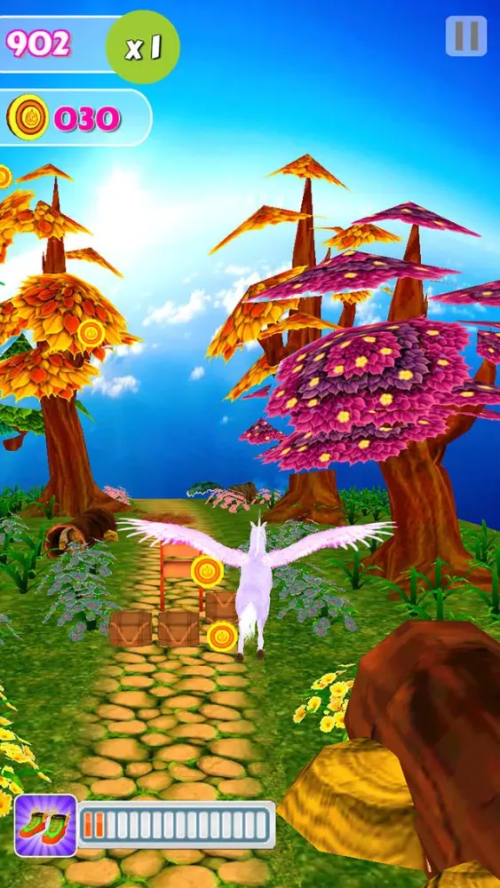 Captures d'écran de Unicorn Dash Fly Pegasus 3D HD