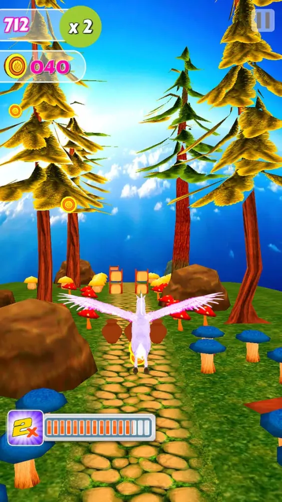 Captures d'écran de Unicorn Dash Fly Pegasus 3D HD