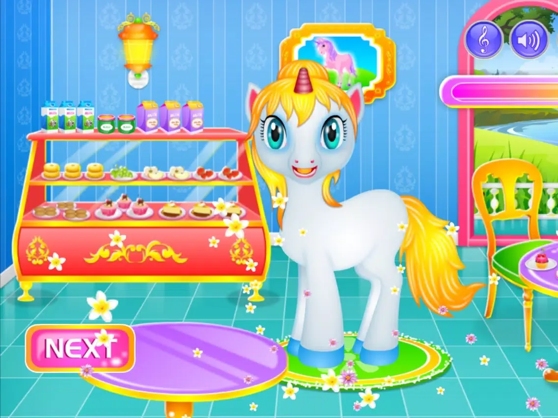 Screenshot di Unicorn Princess Dressup & Cleanup iPad 
