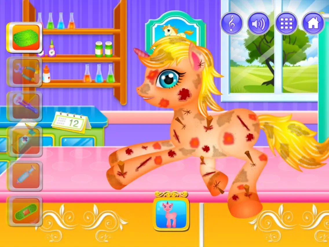 Screenshot di Unicorn Princess Dressup & Cleanup iPad 