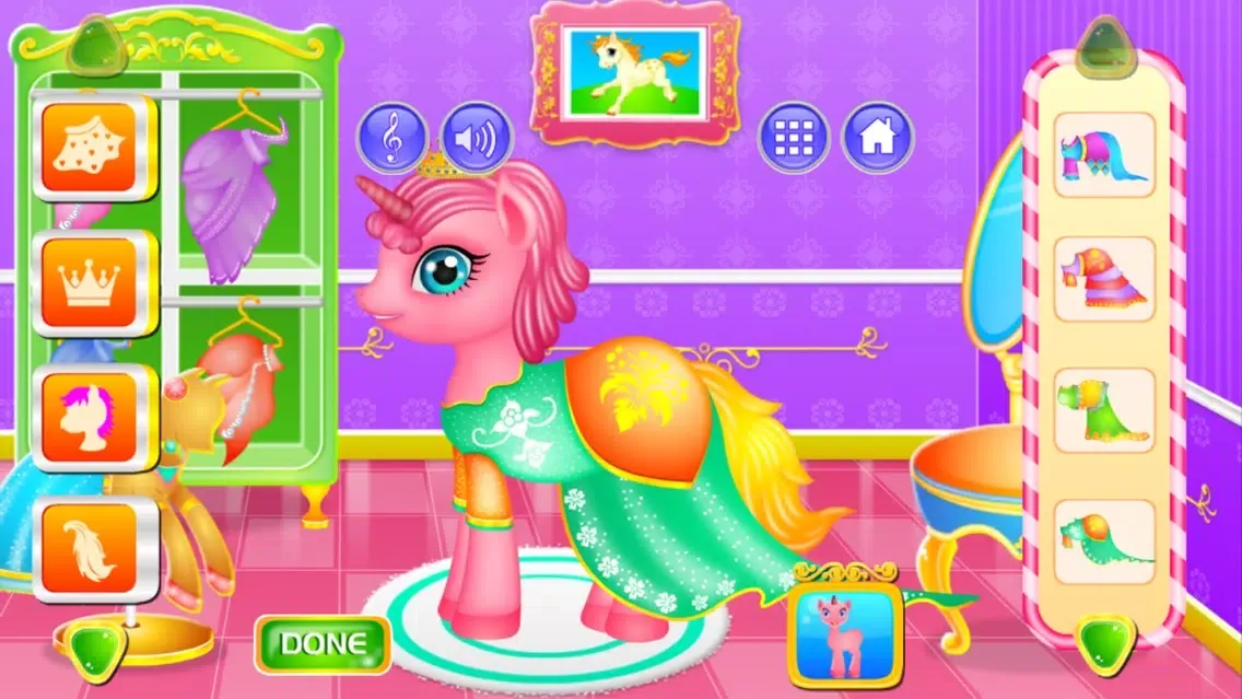 Screenshot di Unicorn Princess Dressup & Cleanup