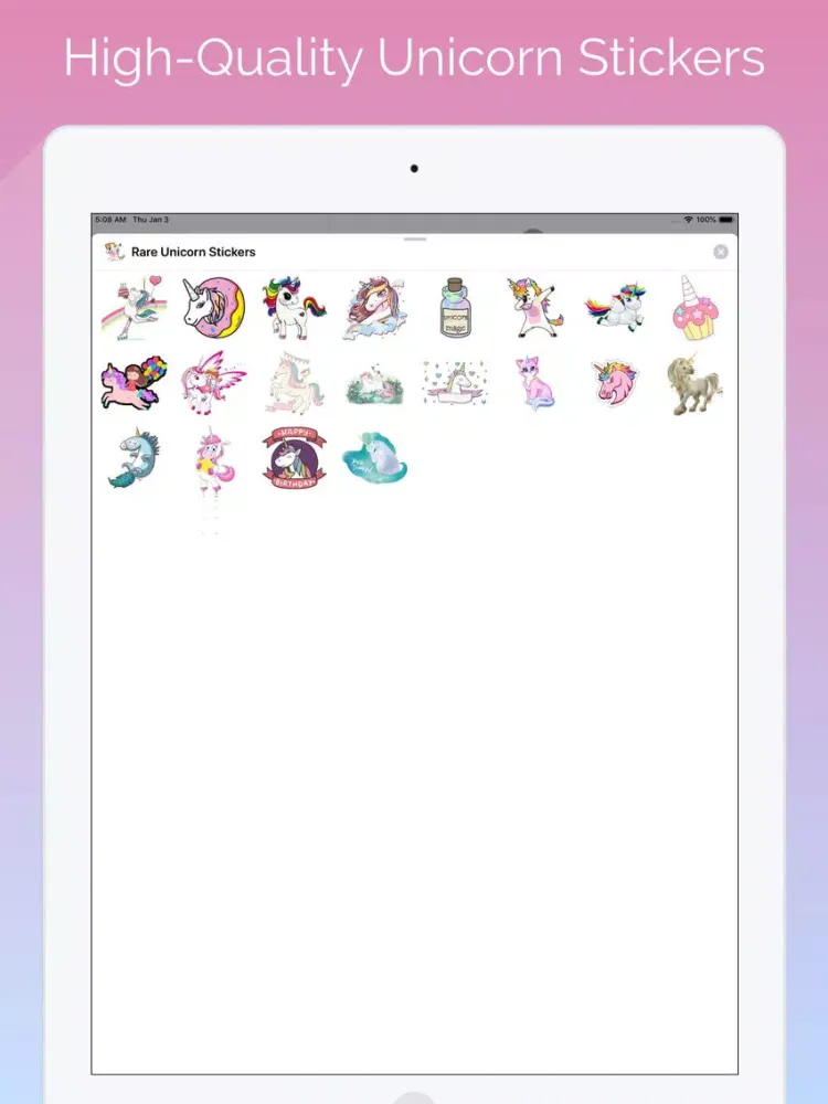 Unicorns Stickers iPad  স্ক্রিনশট