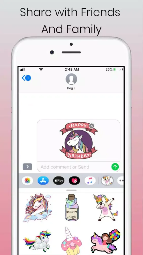 Unicorns Stickers স্ক্রিনশট