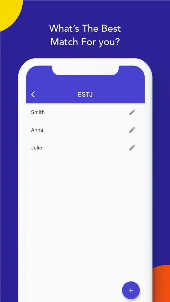 Capturas de tela do MBTI Diary