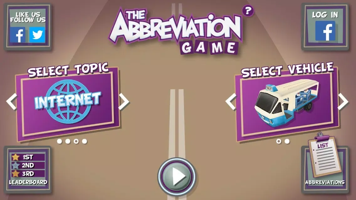 The Abbreviation Game スクリーンショット