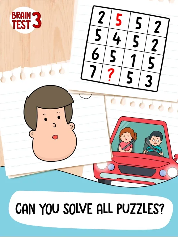 Brain Test 3: Tricky Quests iPad  سکرین شاٹس