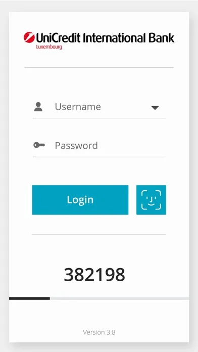 Tangkapan skrin UCI Luxembourg eBanking app