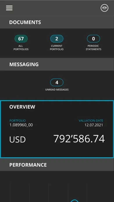 Tangkapan skrin UCI Luxembourg eBanking app