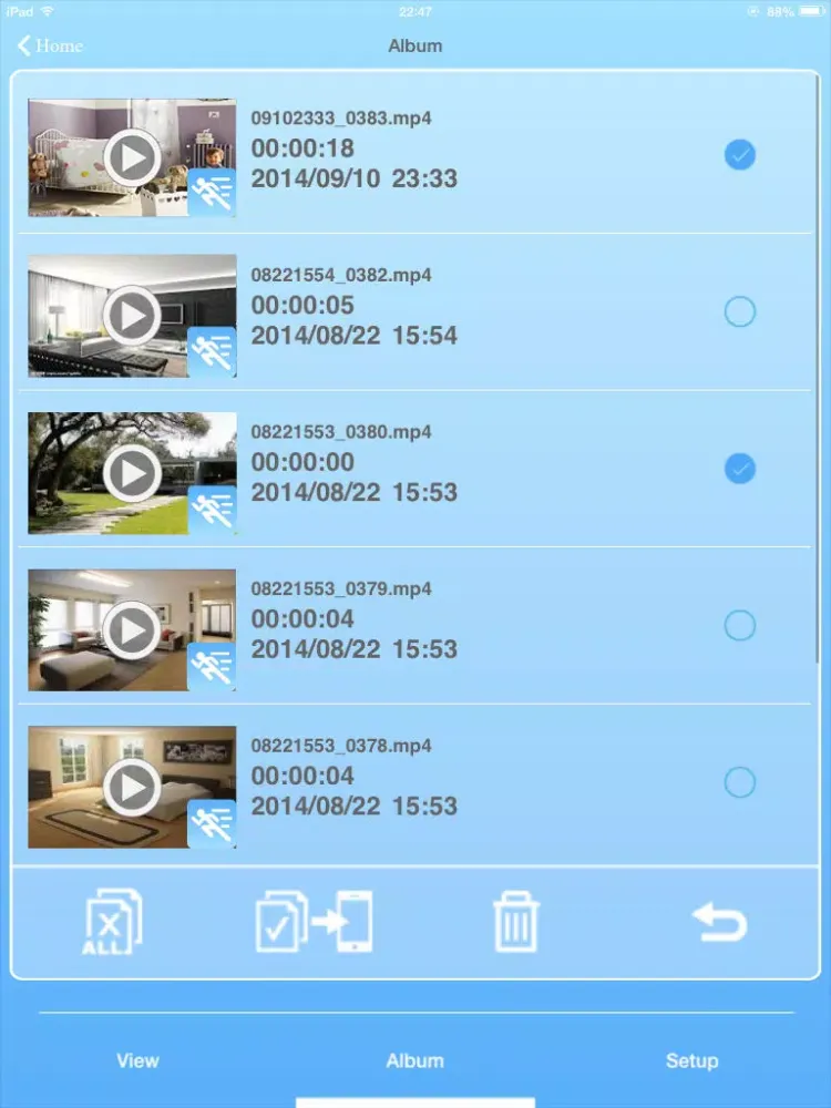 Tangkapan layar Texet Care iPad 