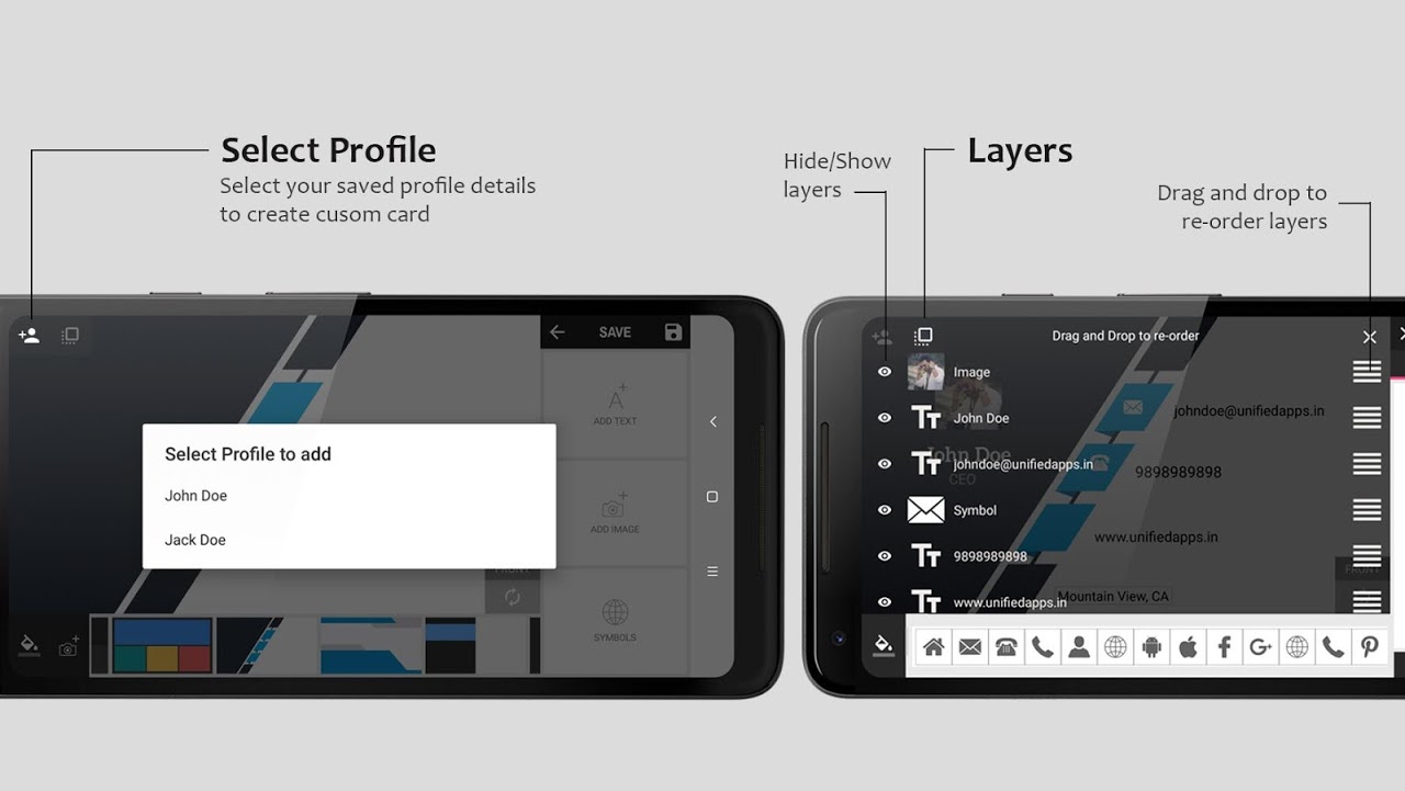 Business Card Maker Screenshots
