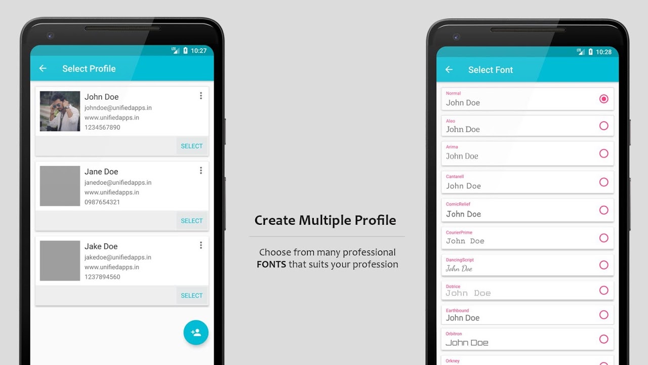 Business Card Maker Screenshots