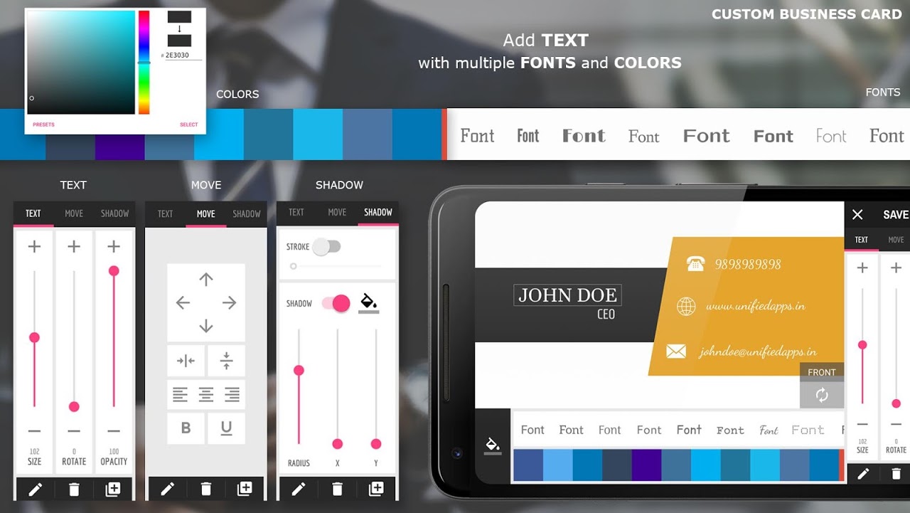 Business Card Maker Screenshots