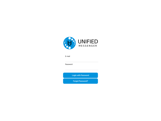 Capturas de tela do Unified Messenger iPad 