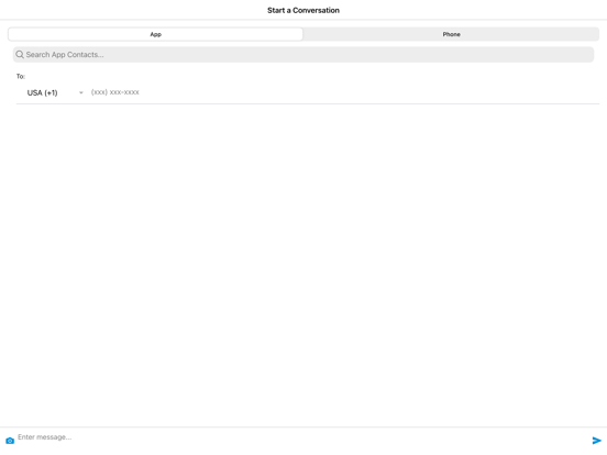 Capturas de tela do Unified Messenger iPad 