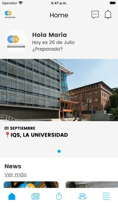 Ảnh chụp màn hình của IQS - Universitat Ramon Llull