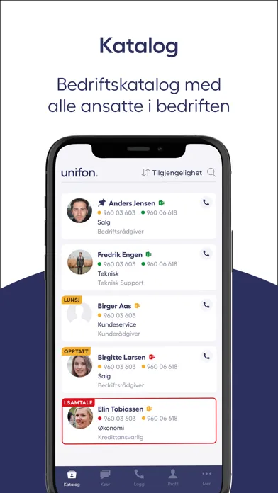 Unifon Bedriftsnett Screenshots