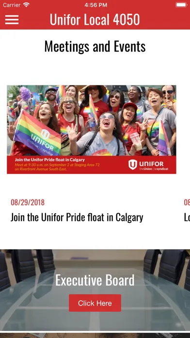 Captures d'écran de Unifor Local 4050