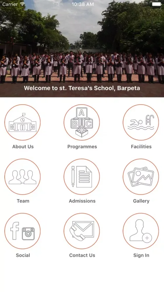 Capturas de tela do St. Teresa's School