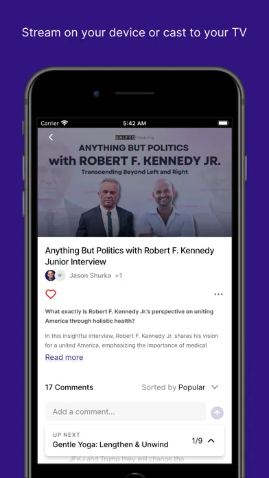UNIFYD TV Screenshots