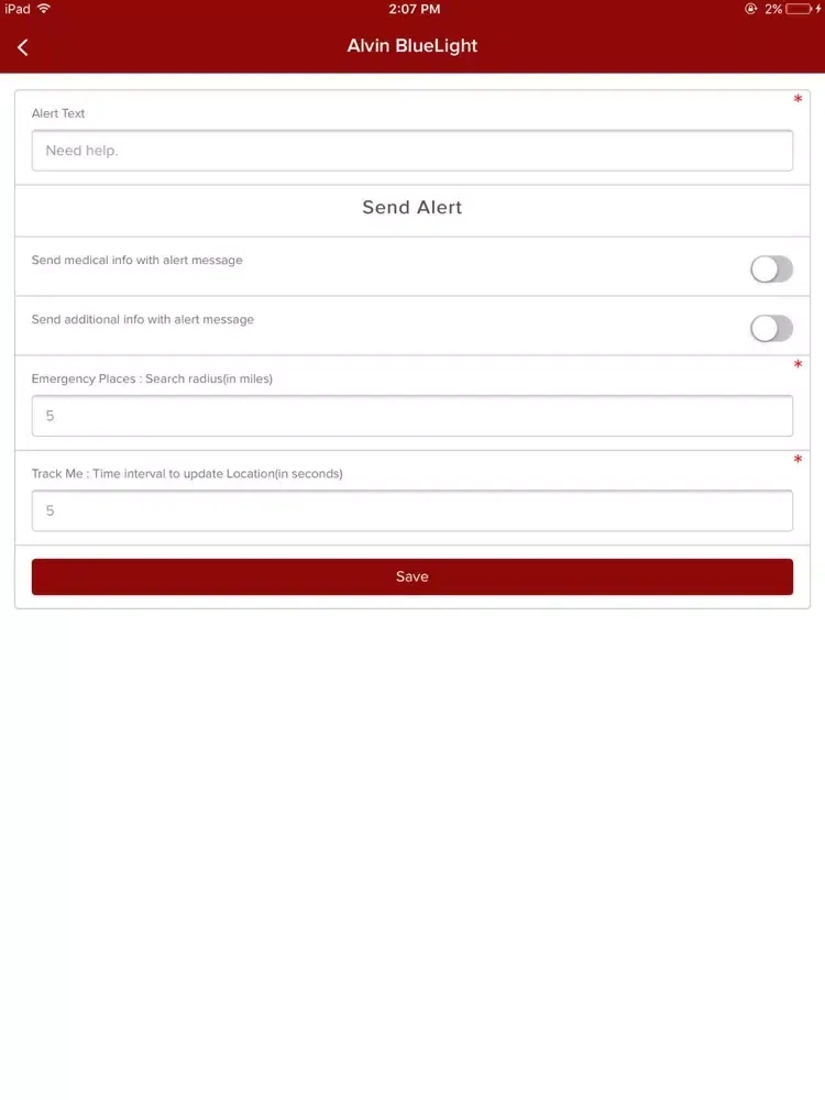 Zrzuty ekranu Alvin Bluelight iPad 