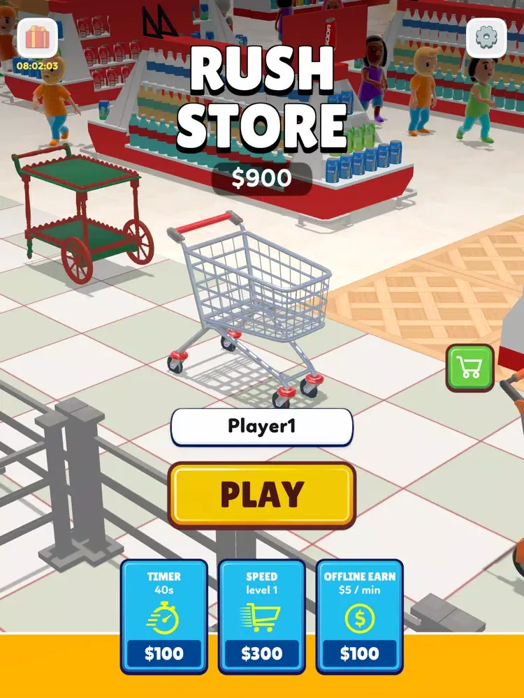 Tangkapan layar Rush Store iPad 