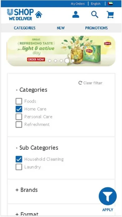 Capturas de tela do Ushop Unilever