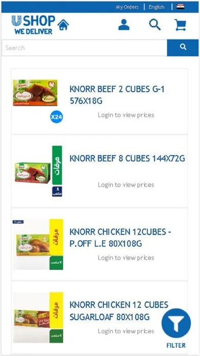 Capturas de tela do Ushop Unilever