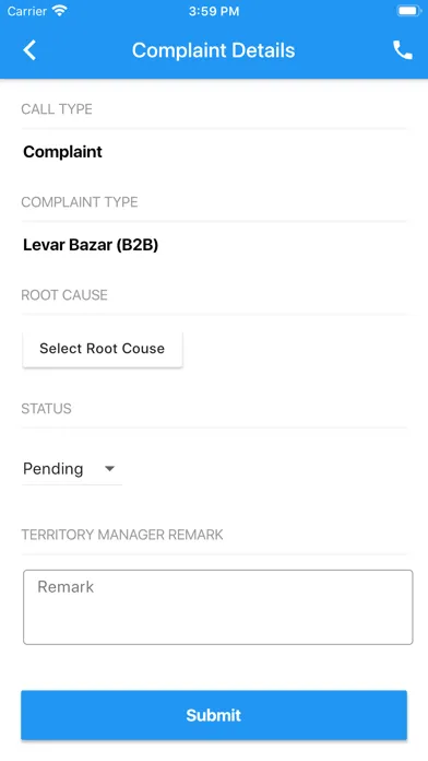 Tangkapan skrin Trade Care Line
