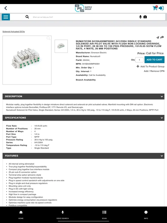 BPS Supply Group iPad  Ekran Görüntüleri