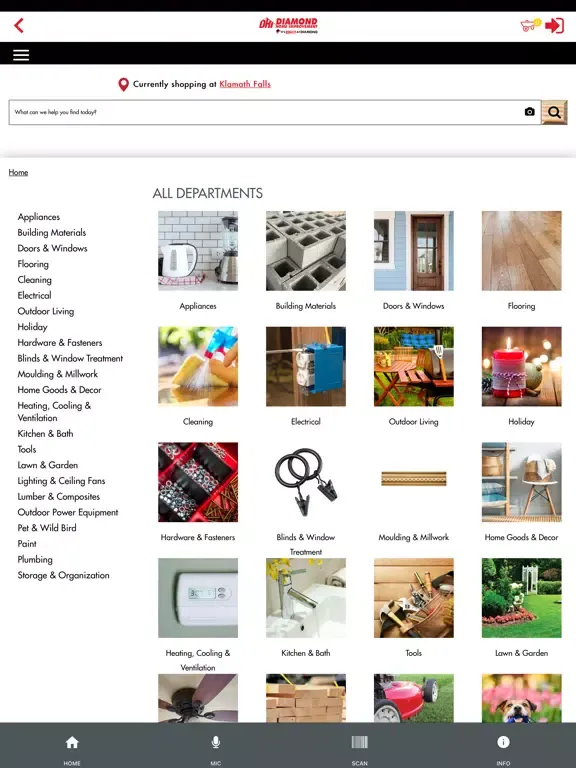 Ảnh chụp màn hình của Diamond Home Improvement iPad 