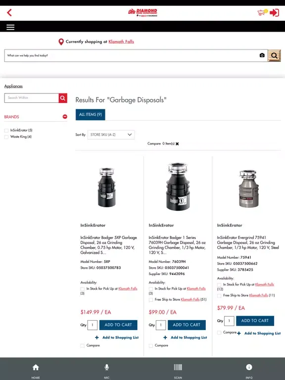 Ảnh chụp màn hình của Diamond Home Improvement iPad 
