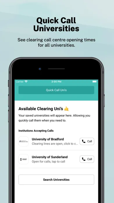 Clearing: Call UK Universities應用截圖