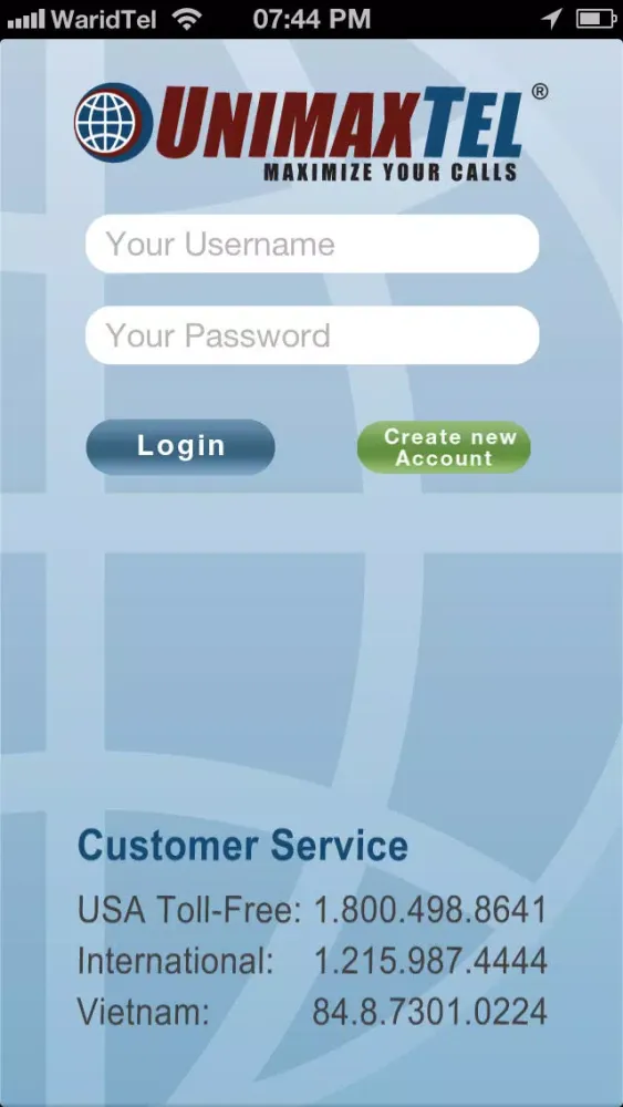 UnimaxTel Video Phone Screenshots