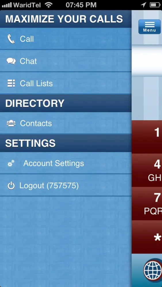 UnimaxTel Video Phone Screenshots