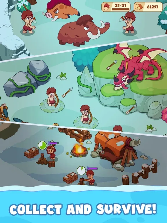 Icy Village: Survival Idle iPad 應用截圖