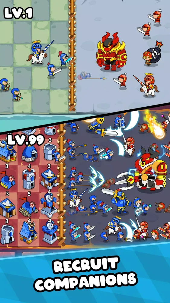 Capturas de tela do Save The Kingdom: Merge Towers