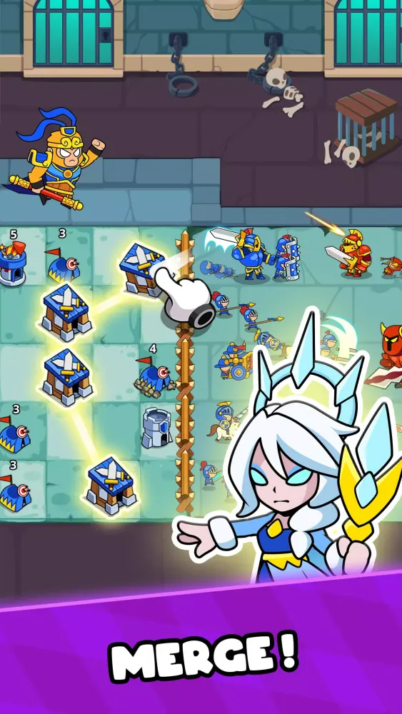 Capturas de tela do Save The Kingdom: Merge Towers